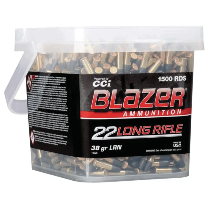 CCI 10025 Blazer Rimfire 22 LR 38 gr Lead Round Nose/ 1500 Per Box