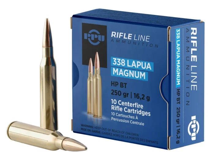 PPU Standard Rifle 338 Lapua Mag 250 gr Hollow Point Boat Tail - PP338H